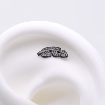 Detail View 1 of Implant Grade Titanium OneFit Threadless Blackline Vintage Leaf Top Part